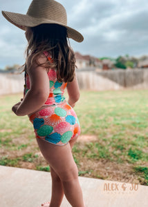 Beach Waves Top w/Bottoms Swim Set(Nb-9/10)*Click to see print options)