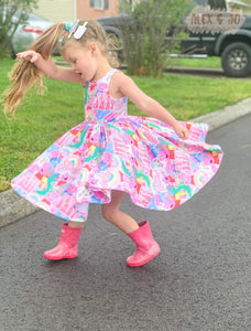 Short Sleeve Twirl Dresses (Nb-9/10) *Click to see Print Options*